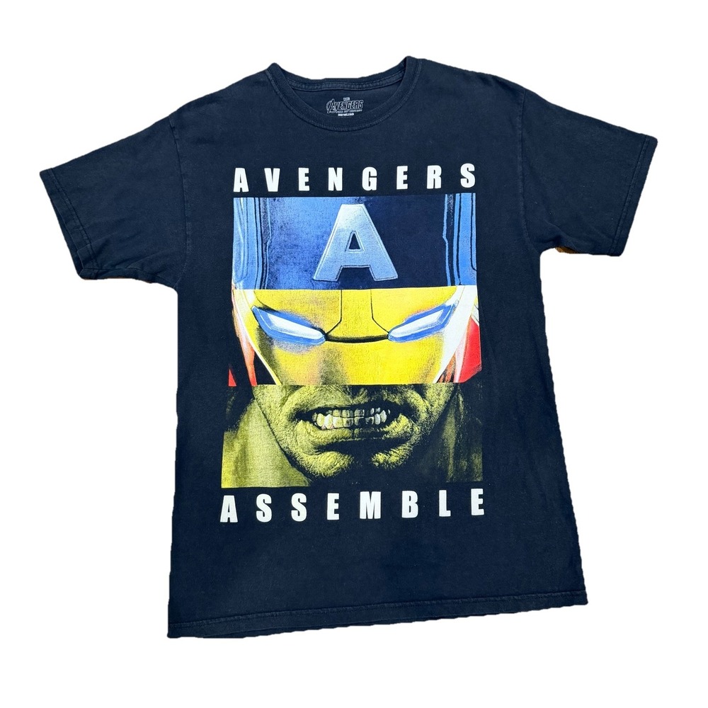 Marvel Avengers Assemble Age of Ultron T Shirt Men's Medium‎ Black Graphic Tee